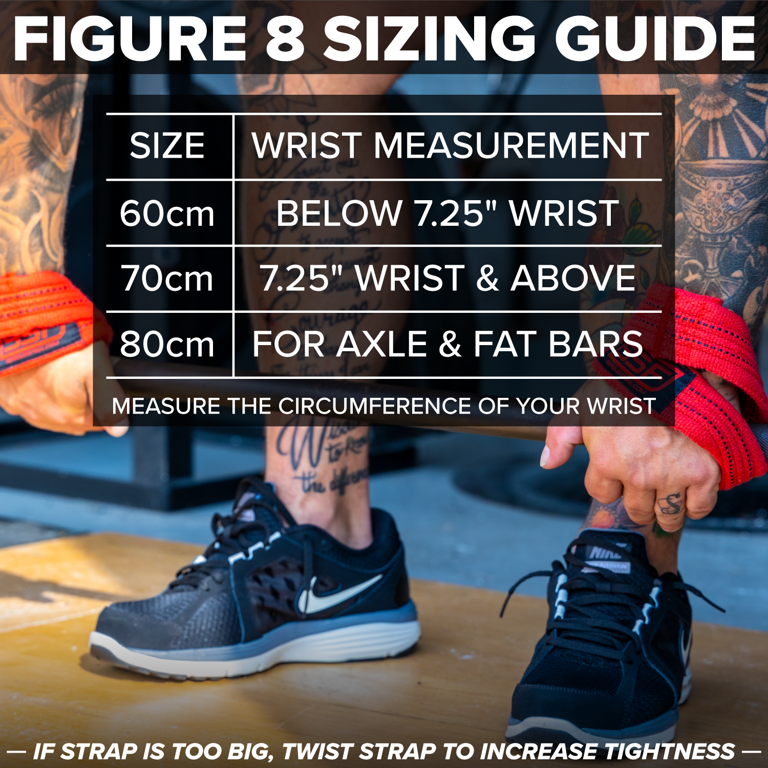 SERIOUS STEEL FITNESS Figure 8 Straps | Deadlift Straps | Heavy Duty  Lifting Straps | Strongman Axle Straps - 3 Sizes